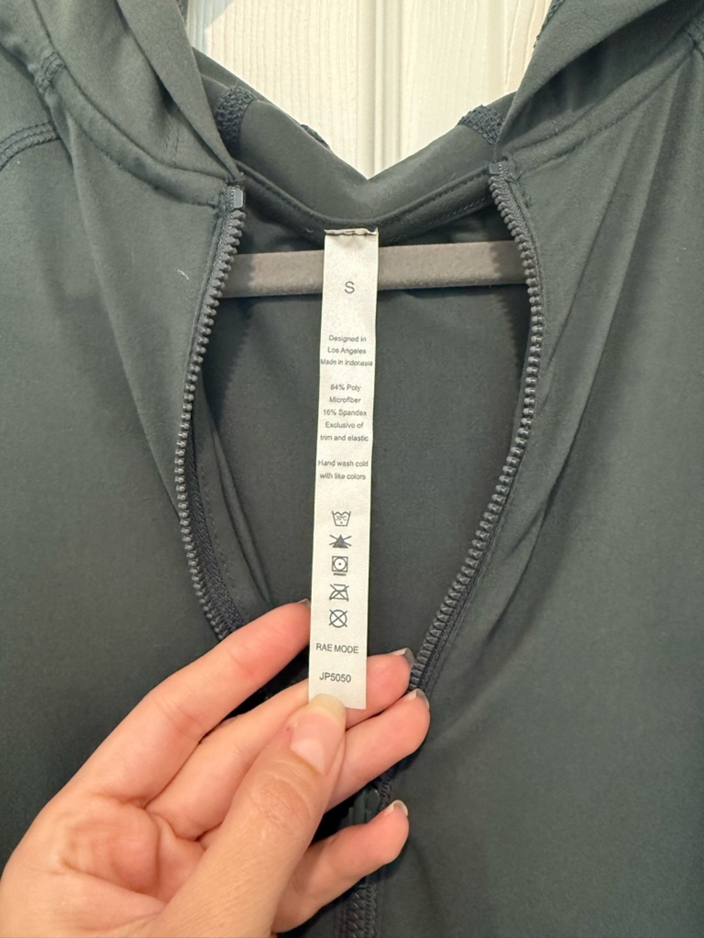 Rae Mode Long Sleeve Hooded Romper in Green - Picture 3 of 6